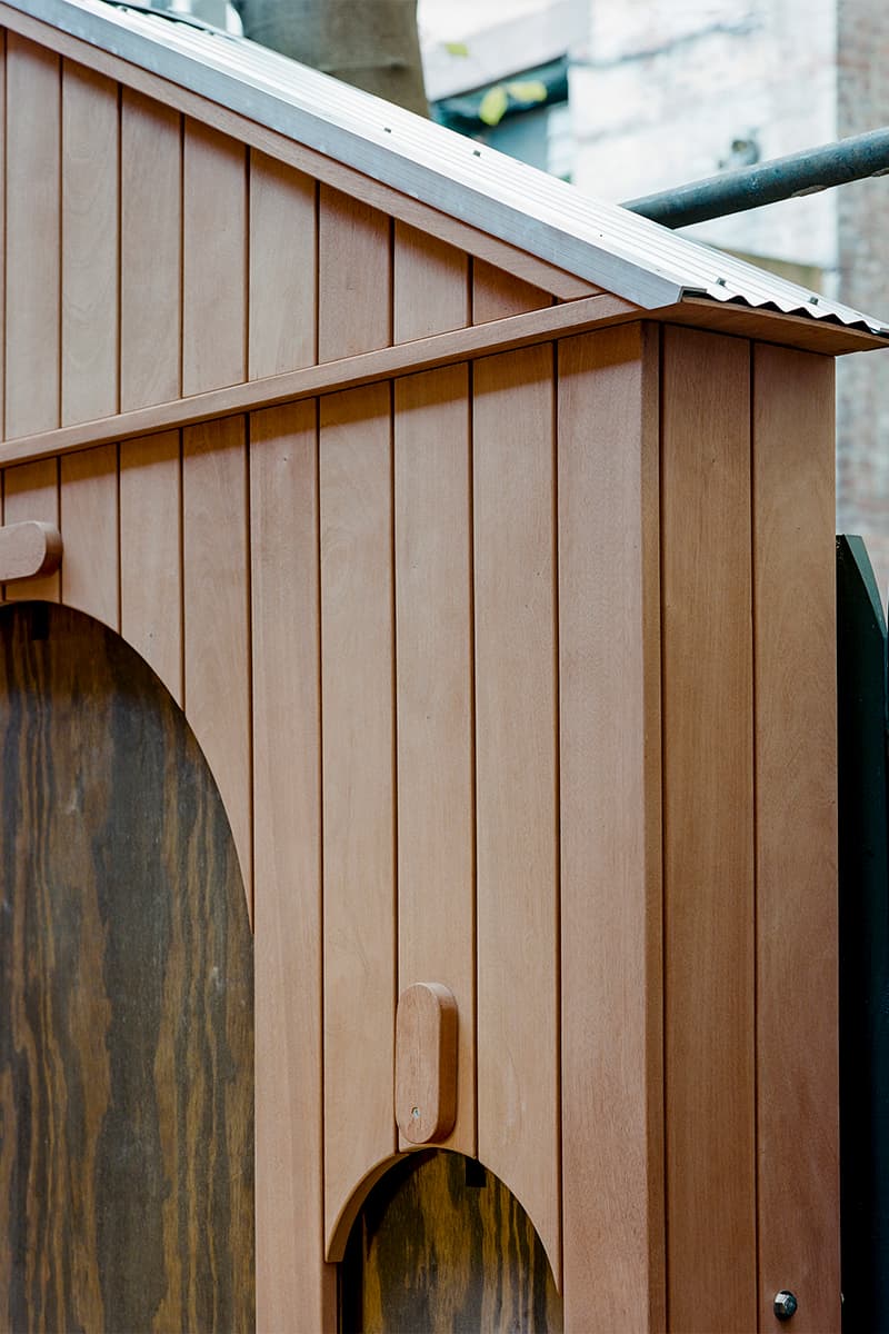 Sam Stewart Disguises Outdoor Table as Simple Garden Shed