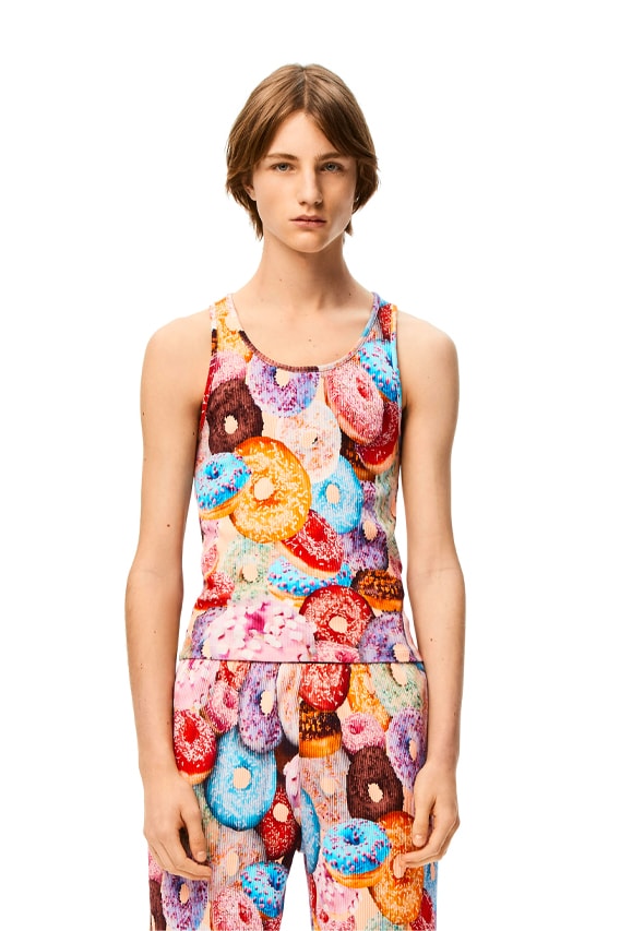 LOEWE Doughnuts Ribbed Tank Top and Shorts set funny Jonathan Anderson menswear