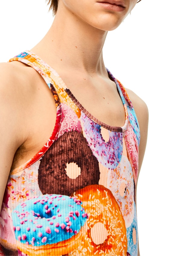 LOEWE Doughnuts Ribbed Tank Top and Shorts set funny Jonathan Anderson menswear