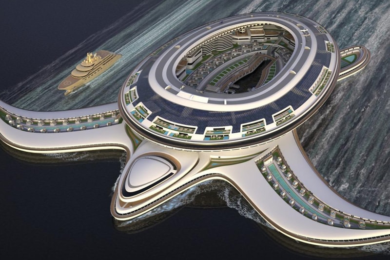 Lazzarini Design Studio Saudi Arabia Pangeos terayacht 8 billion usd floating city megaproject info 