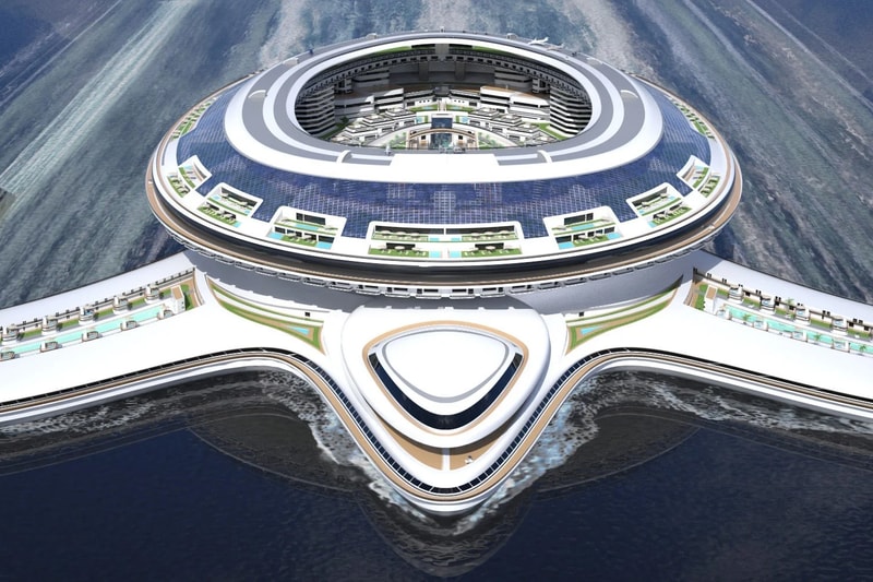 Lazzarini Design Studio Saudi Arabia Pangeos terayacht 8 billion usd floating city megaproject info
