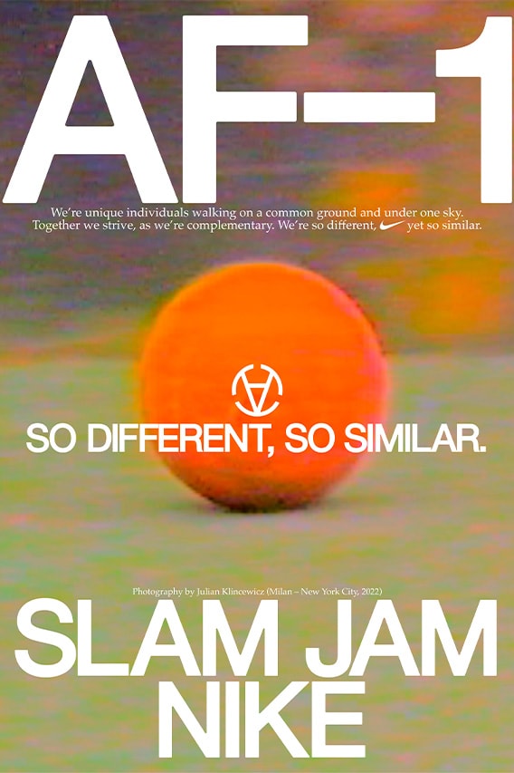 Slam Jam x Nike Air Force 1 Campaign Release Information sneakers Milan New York City footwear menswear collaboration