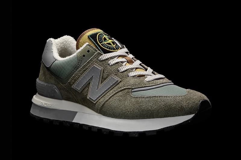 Stone Island New Balance 574 Sneaker Trainer Footwear Collaboration Raheem Sterling Football World Cup Sports Compass 