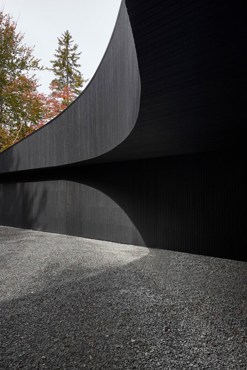Studio Jean Verville Designs an Eccentric Refuge in the Woods mev cabin montreal canada modern contemporary architecture house memphis