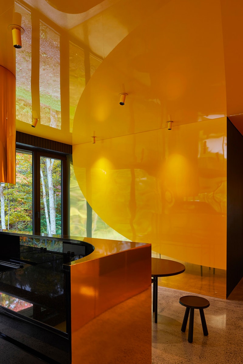 Studio Jean Verville Designs an Eccentric Refuge in the Woods mev cabin montreal canada modern contemporary architecture house memphis