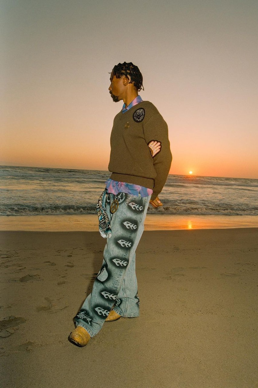 Stussy Dries Van Noten Holiday 22 Collection Collaboration Streetwear Fashion Style Dover Street Market Beach Abstract 