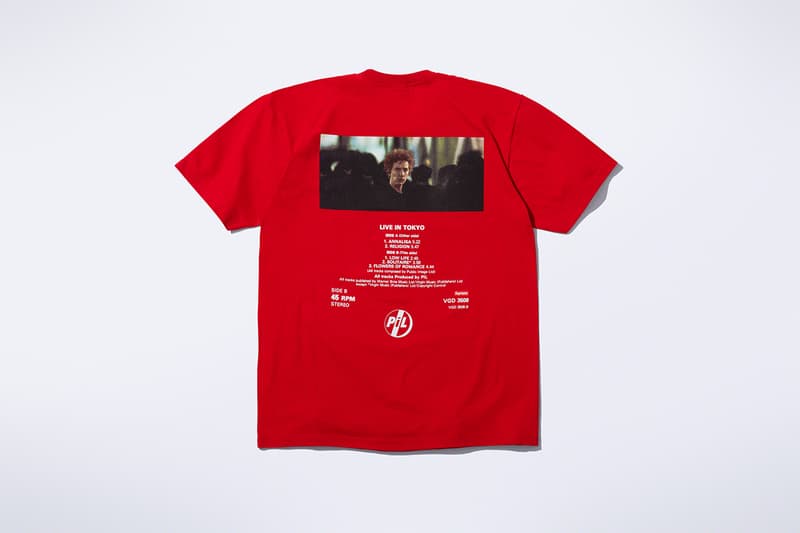 Supreme x PiL Fall 2022 Collaboration public sex pistols john lloyd post-punk band Public Image Ltd