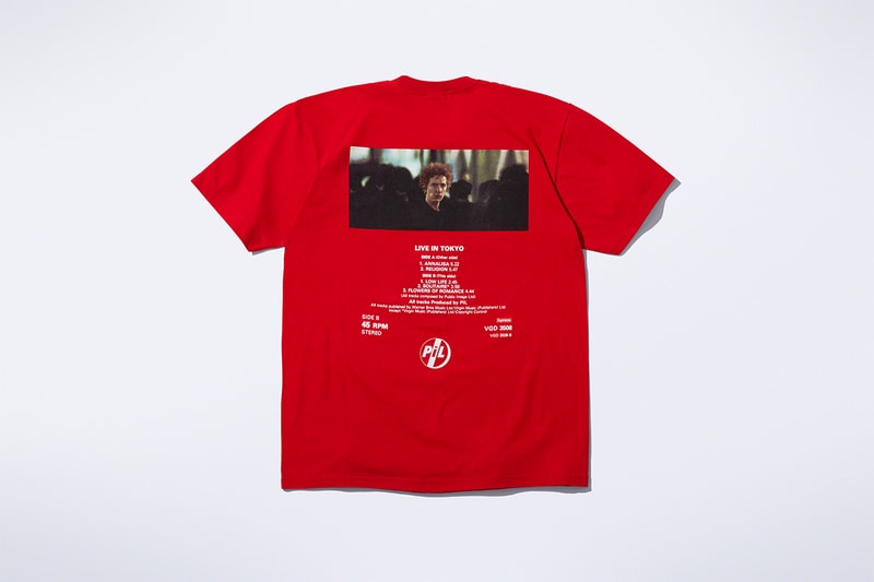 Supreme x PiL Fall 2022 Collaboration public sex pistols john lloyd post-punk band Public Image Ltd