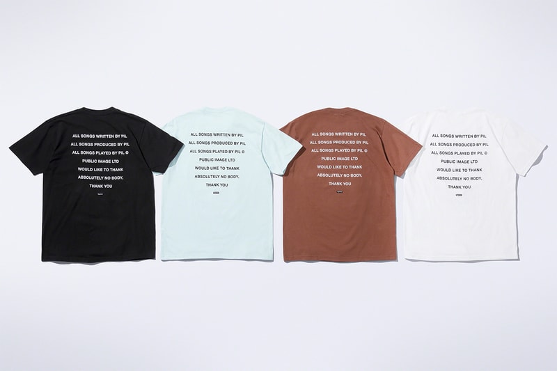 Supreme x PiL Fall 2022 Collaboration public sex pistols john lloyd post-punk band Public Image Ltd