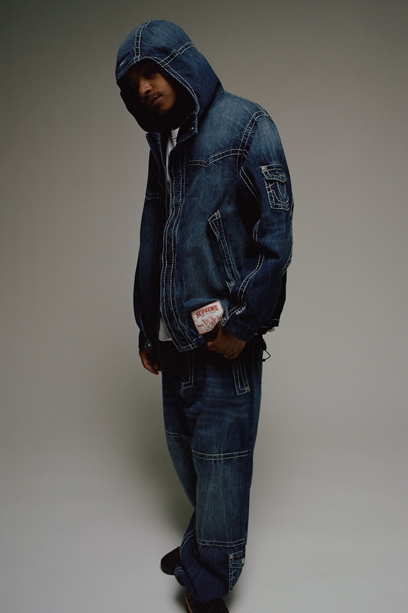 Supreme x True Religion Fall 2022 Collaboration jeans sweaters new york city streetwear label horsehoe lucky sweat pants denim trucker hooded sweatshirt iconic
