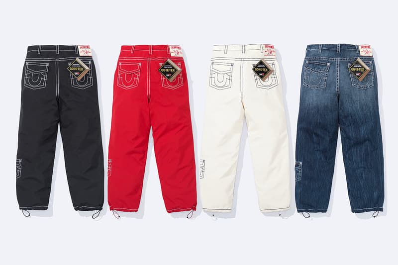 Supreme x True Religion Fall 2022 Collaboration jeans sweaters new york city streetwear label horsehoe lucky sweat pants denim trucker hooded sweatshirt iconic