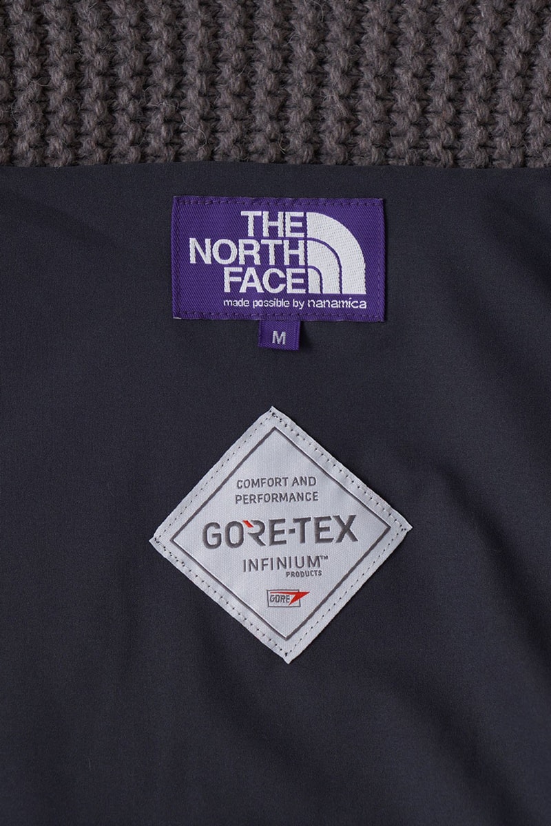 The North Face Purple Label New GORE-TEX INFINUM Sweater Beige Black Outerwear Winter Fall 2022 Fashion Style 