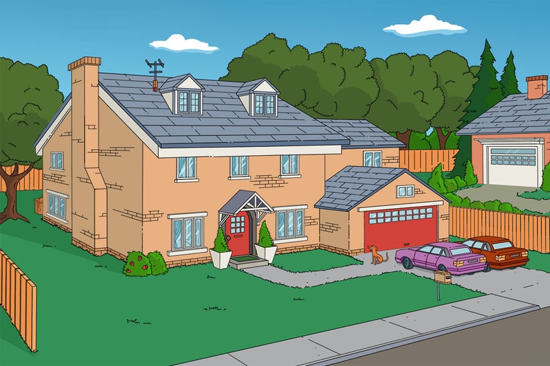 the simpsons house homer marge bart lisa maggie 742 evergreen terrace tudor georgian edwardian art deco semi terraced new build modern minimalist