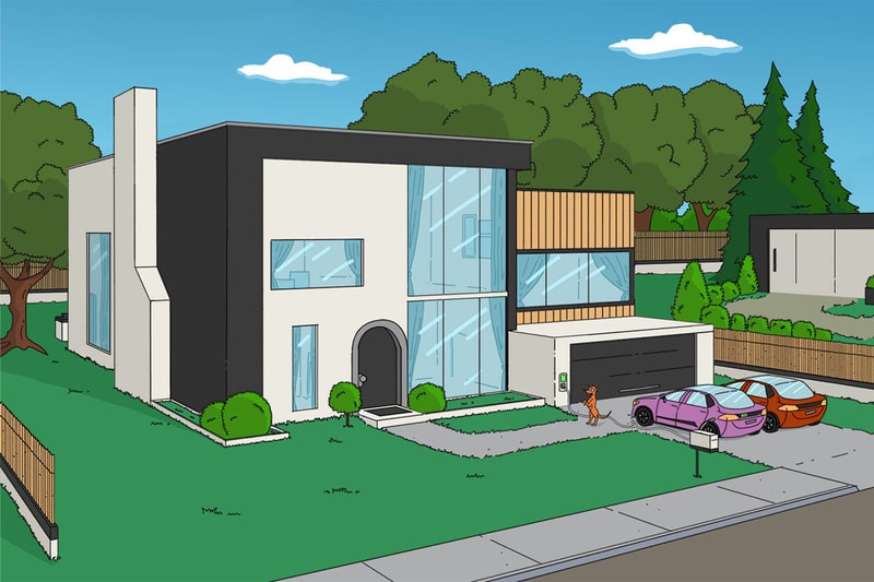 the simpsons house homer marge bart lisa maggie 742 evergreen terrace tudor georgian edwardian art deco semi terraced new build modern minimalist