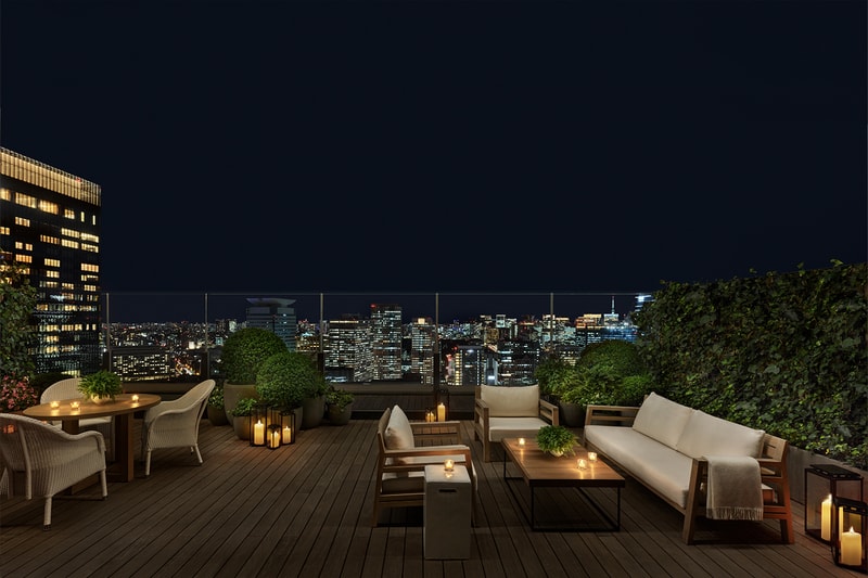 Tokyo edition hotel toranomon kengo kuma booking location price ian schrager blue room jade room gold bar lobby rooms info