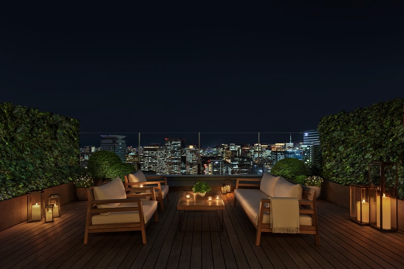 Tokyo edition hotel toranomon kengo kuma booking location price ian schrager blue room jade room gold bar lobby rooms info