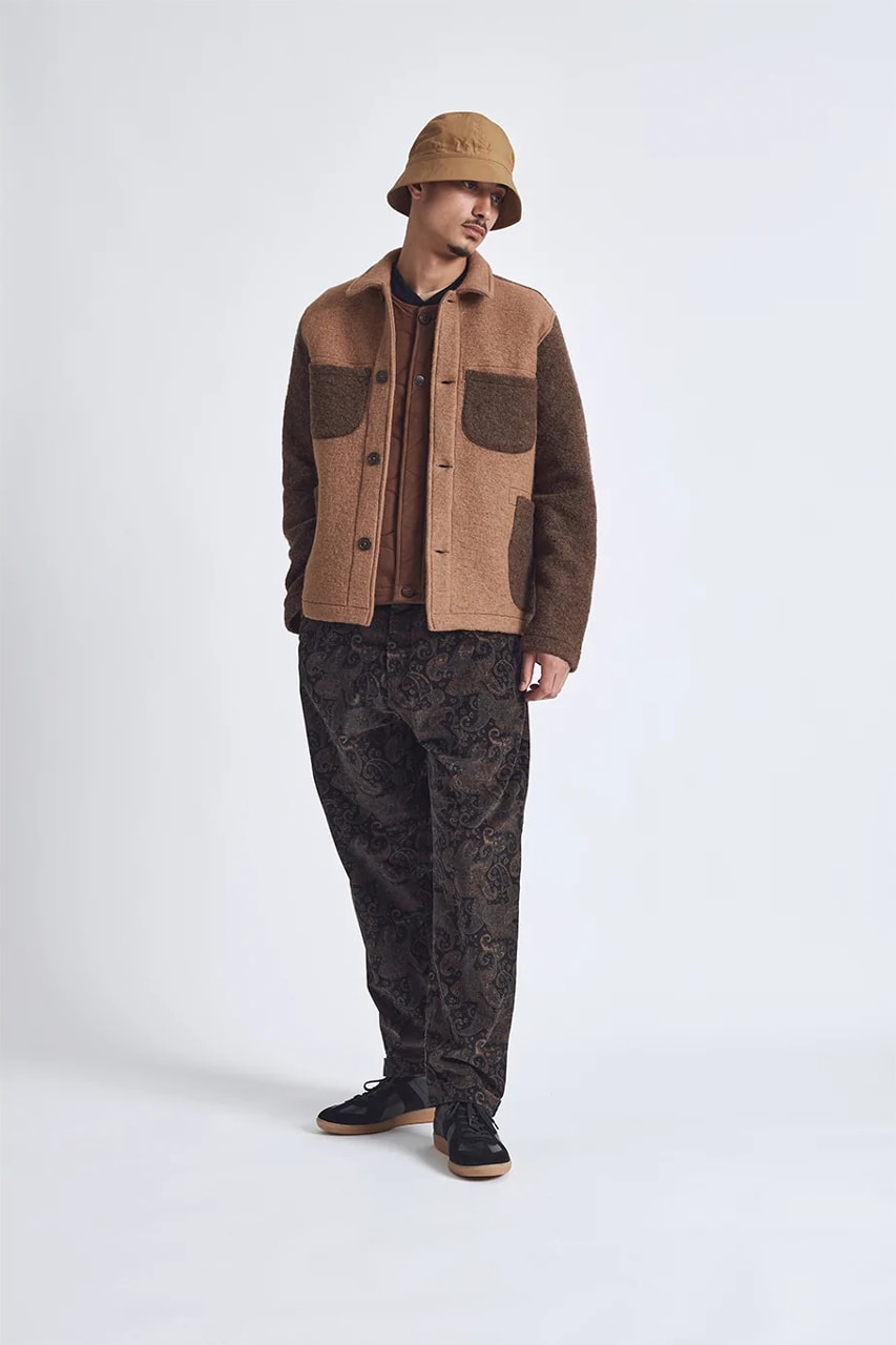 Universal Works Hotel Deluxe Fall Winter 2022 Nottingham Fashion Contemporary Knitwear Accessories Capes Trousers Track Pant