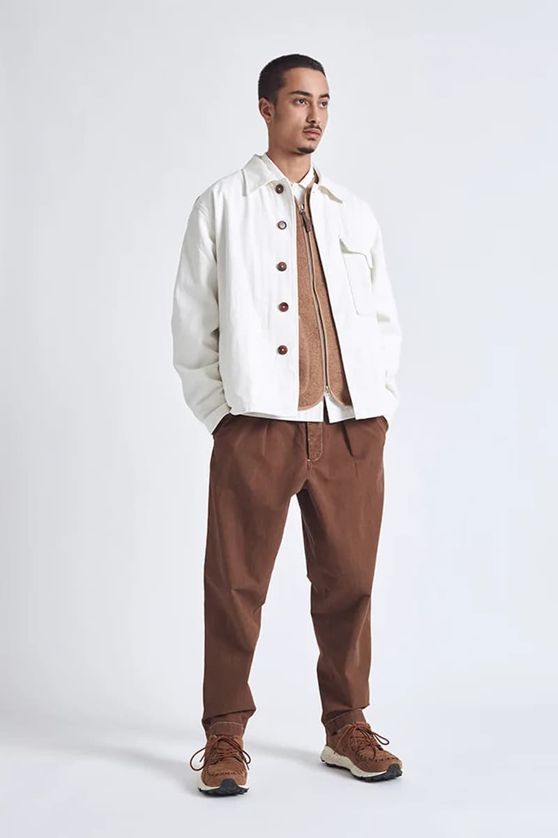 Universal Works Hotel Deluxe Fall Winter 2022 Nottingham Fashion Contemporary Knitwear Accessories Capes Trousers Track Pant