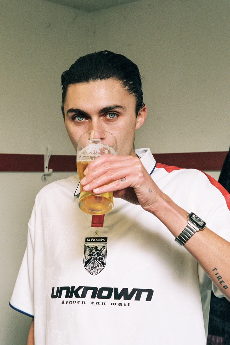 Unknown London Heaven Can Wait Collaboration UK Streetwear World Cup Football Pop-Up Croyden AFC Sports Fashion Style