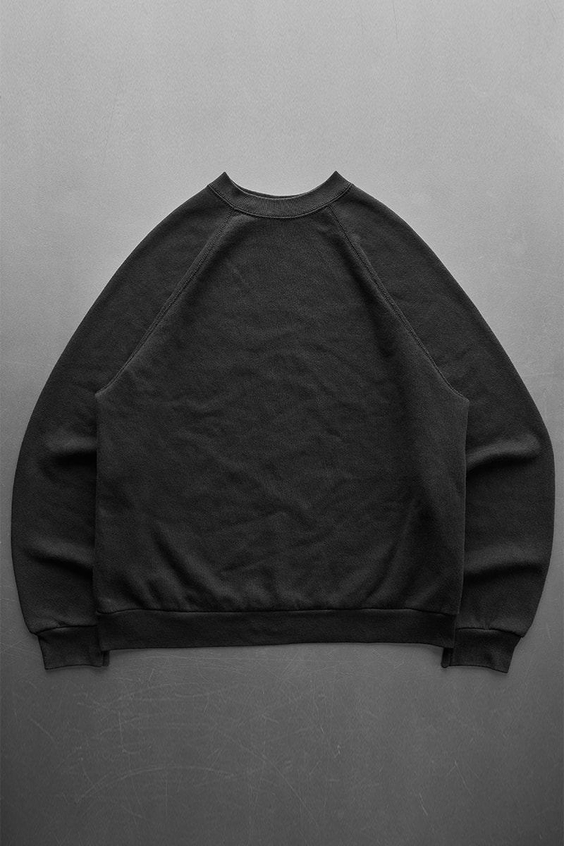 Unsound Rags Faded Black Vintage Raglan Blank Sweatshirts Release Info Date Buy Price 