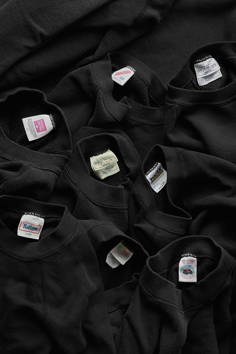 Unsound Rags Faded Black Vintage Raglan Blank Sweatshirts Release Info Date Buy Price 