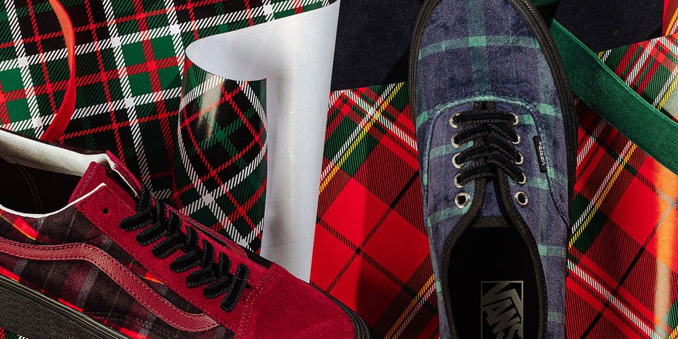 The Vans “Velvet Plaid Stackform Pack” Is a Christmas Cracker