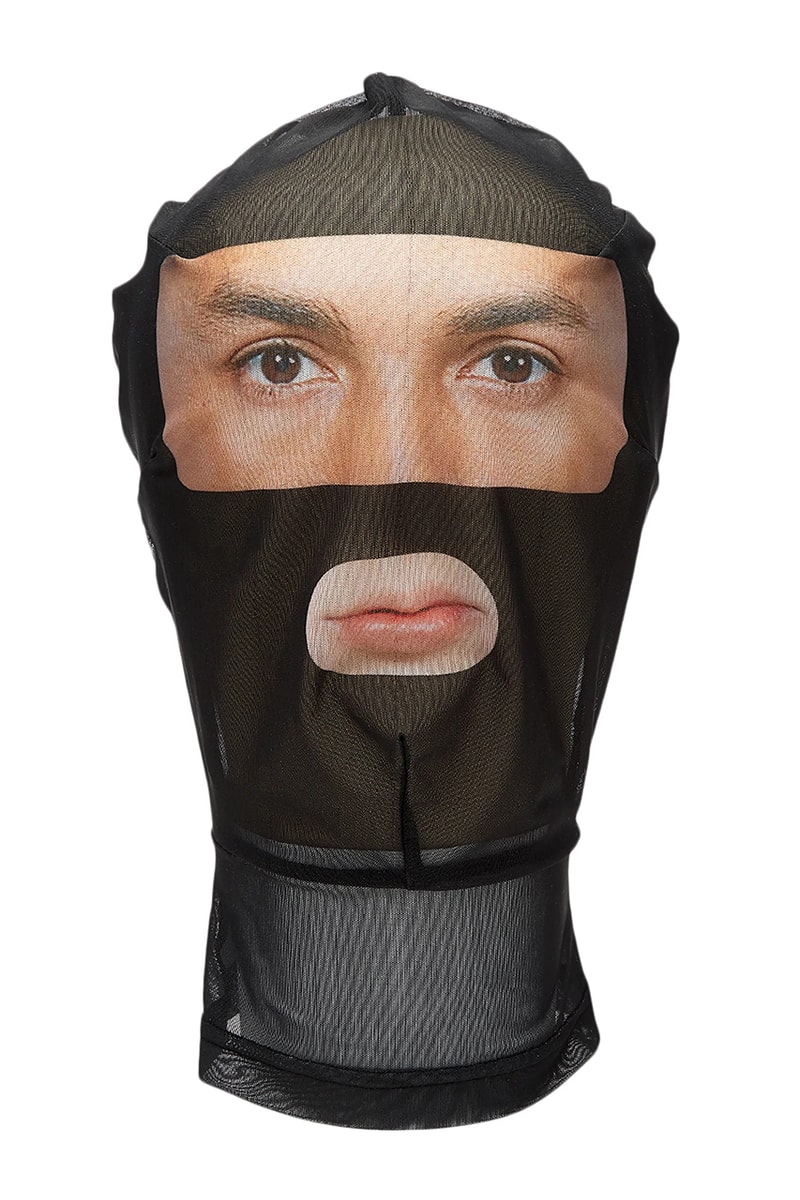 Walter Van Beirendonck Mesh Face Morph Mask Black Fall Winter 2022 FW22 Runway Winter Accessories 