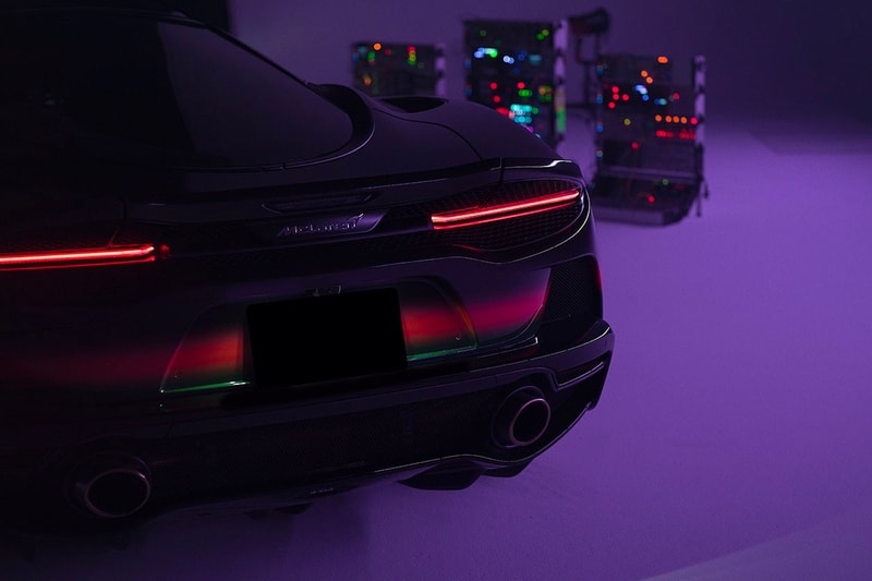 Yoshirotten McLaren GT art car november 24 graphic artist gradient red black tokyo light exhibition dates info