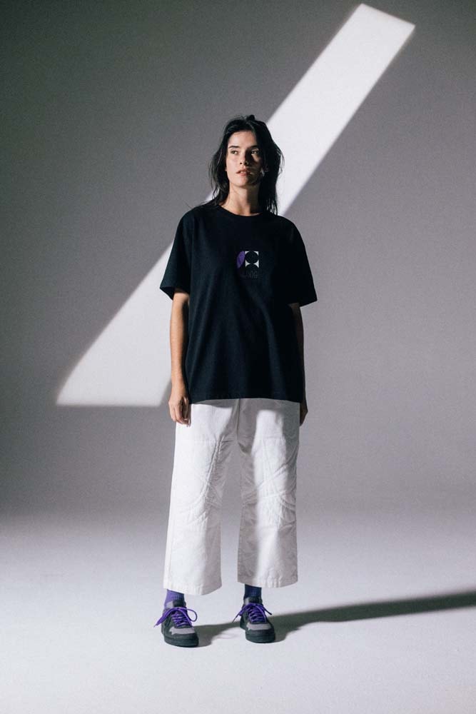 ASICS and Zee.Dog Human Japan S Sneakers and Apparel black white collaboration tees t-shirts kimono pants 