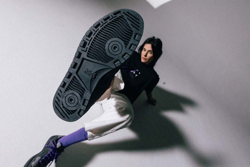ASICS and Zee.Dog Human Japan S Sneakers and Apparel black white collaboration tees t-shirts kimono pants 