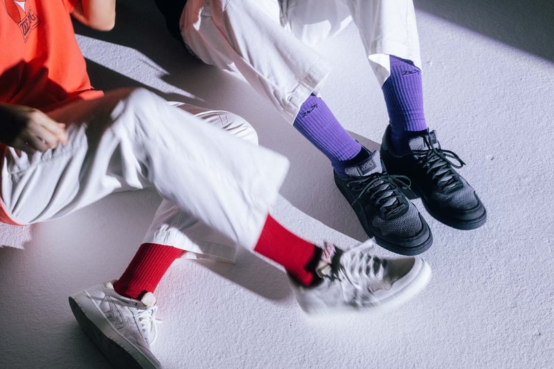 ASICS and Zee.Dog Human Japan S Sneakers and Apparel black white collaboration tees t-shirts kimono pants 