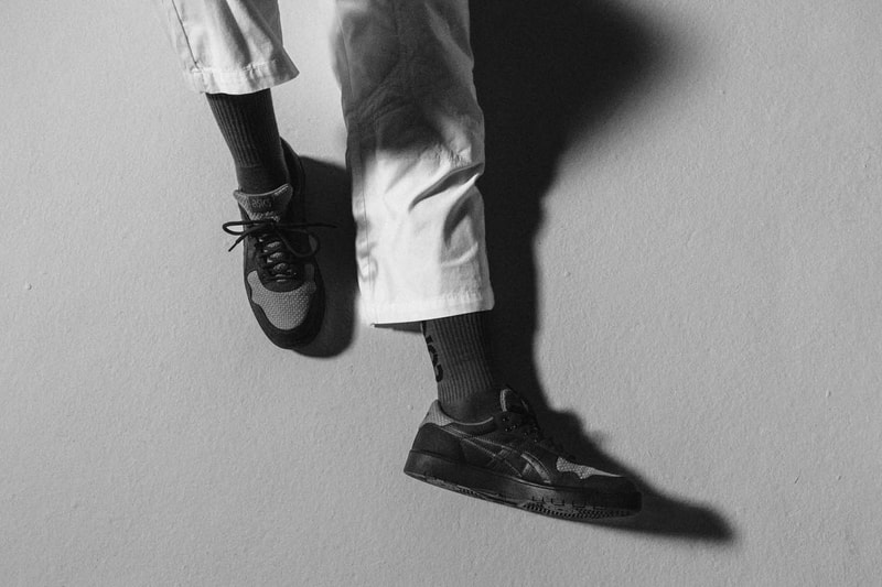 ASICS and Zee.Dog Human Japan S Sneakers and Apparel black white collaboration tees t-shirts kimono pants 