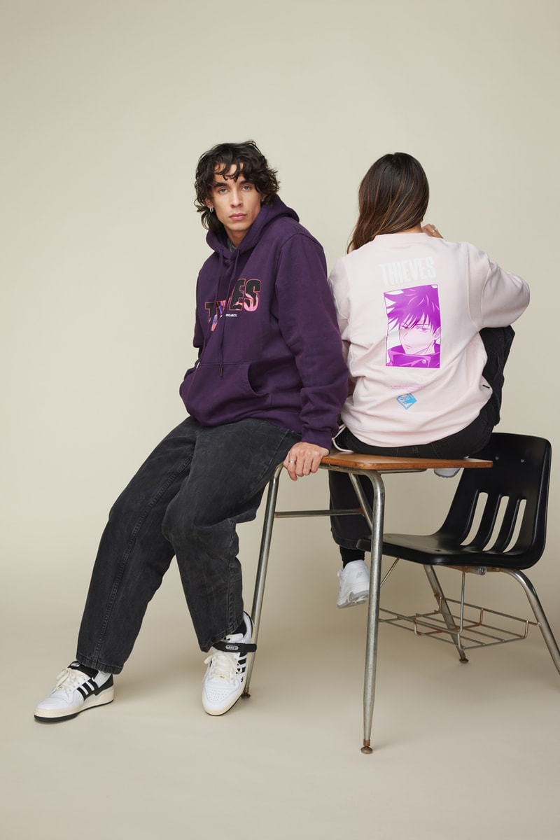 100 Thieves Jujutsu Kaisen Apparel Collection Release Crunchyroll anime nadeshot date info store list guide photos price