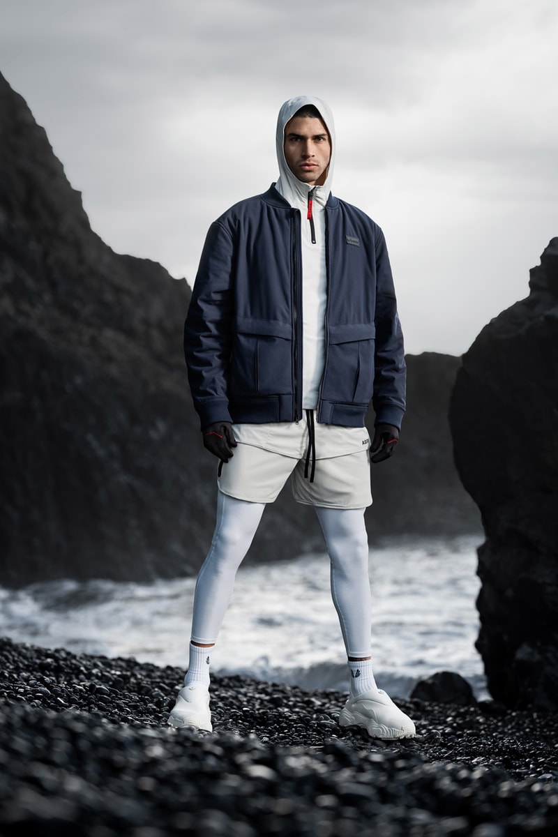 ASRV Winter 2022 Collection  KinterraTM Hipora® DupontTM Sorona® Performance Fibers Technical Athleisure AQUAzip® Tech Parka Bomber Jackets Thermal Balaclavas Utility Gloves Bucket Hats