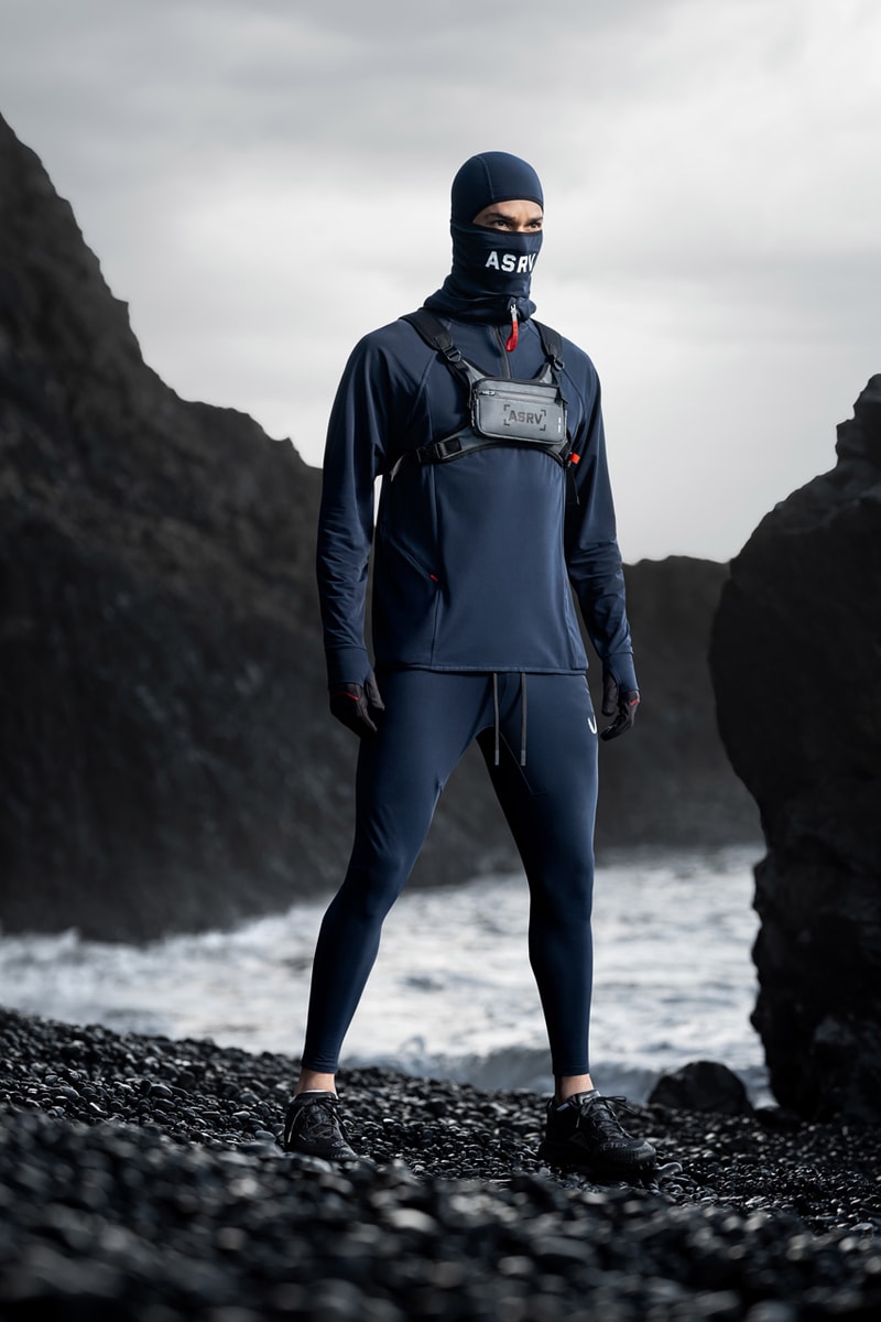 ASRV Winter 2022 Collection  KinterraTM Hipora® DupontTM Sorona® Performance Fibers Technical Athleisure AQUAzip® Tech Parka Bomber Jackets Thermal Balaclavas Utility Gloves Bucket Hats