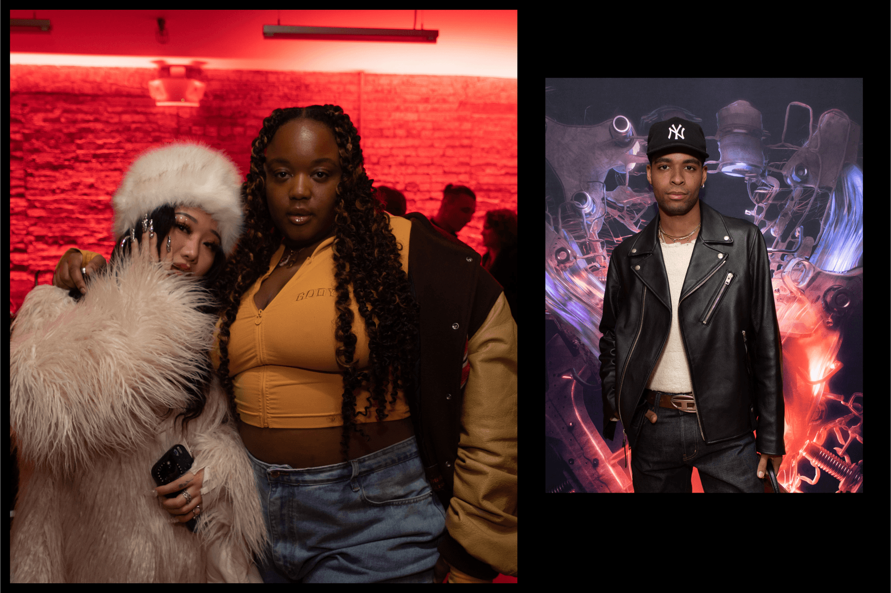 Porsche Soul Electrified: The Current Within Gallery Event HBX DJ Niara Sterling Carmine Red Porsche Taycan Turbo Porsche Taycan Rodolfo Hernandez Travis Brothers Isha Dipika Walia