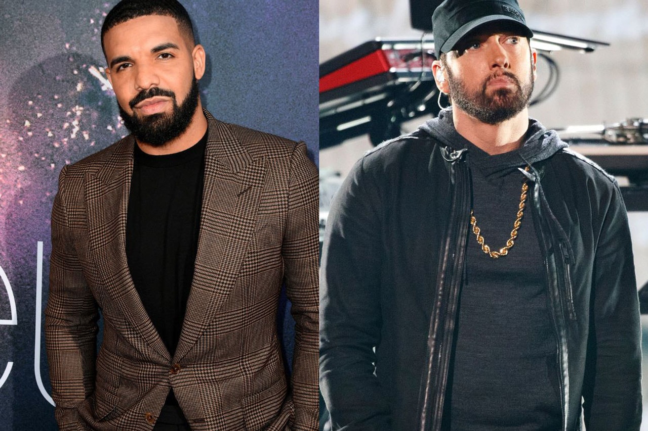 Drake Eminem’s Record Selling Songs Highest-Certified Singles Artist RIAA History Charts God's Plan Hotline Bling One Dance