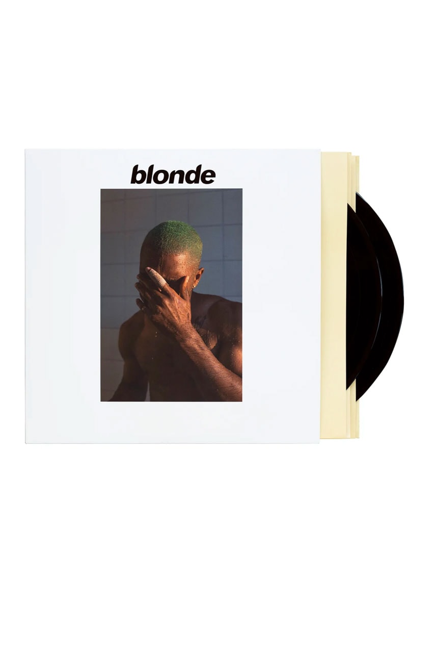 Frank Ocean blonded radio Show Jeremy Strong Posters Logo T Shirt Blonde LP Album Double Sided Vinyl Record Website Retail