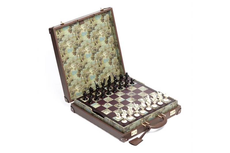 Elevate Your Strategy With Gucci’s Decorative Wooden Chessboard Design