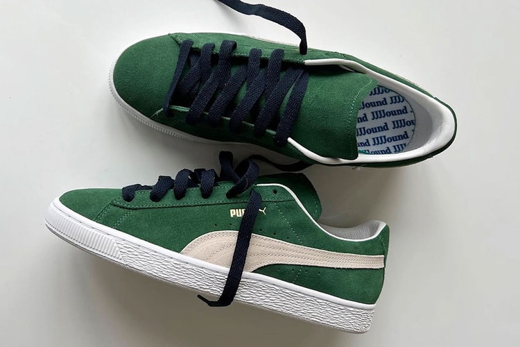 JJJJound X PUMA Tease Green Suede Sneaker for FW22