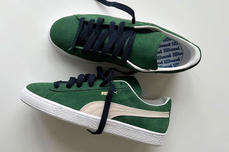 JJJJound PUMA Tease Green Suede Sneaker FW22 Release Info Drop Date Details China Exclusive Instagram Shoe 