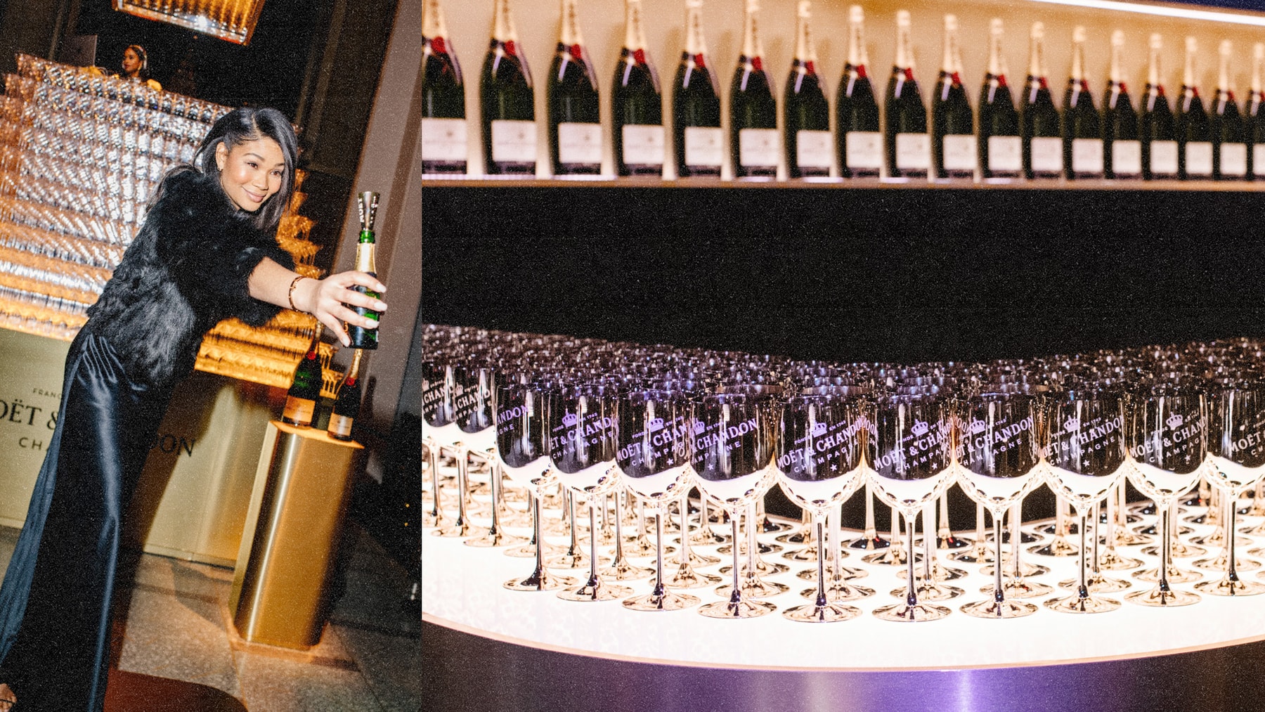 Moët & Chandon Unveils Es Devlin Sculpture with Red Carpet Holiday Celebration