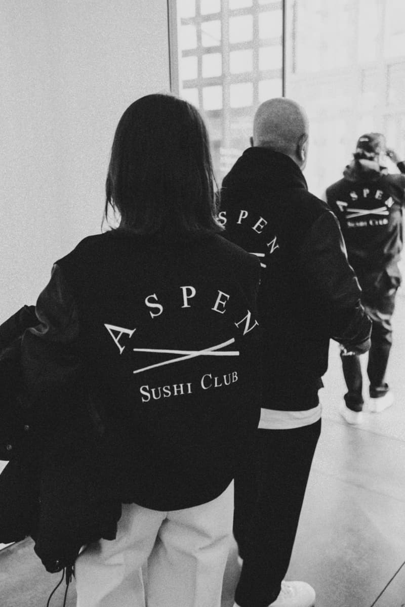 STAMPD Aspen Sushi Club Capsule Lookbook Beverly Hills Nobu Matsuhisa Japan Colorado Chopsticks Logo