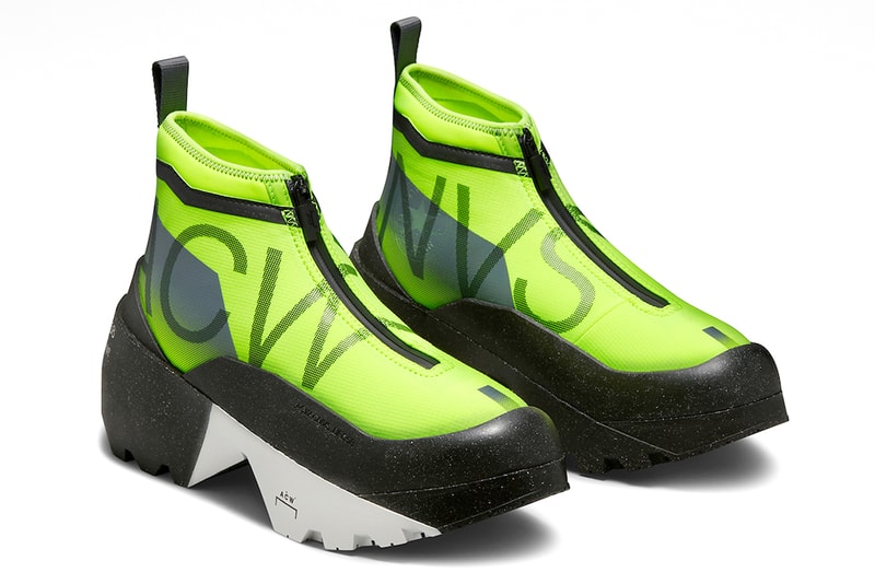 A-COLD-WALL* Converse Geo Forma boot Volt/Black Beauty-Lily White A04164C closer look A04136C