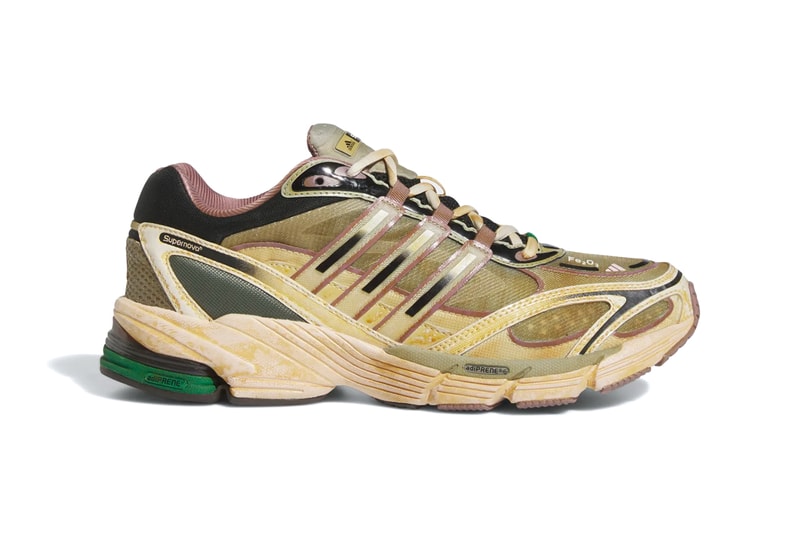 adidas COS Supernova Sneaker Footwear Trainers Shoes Blue Gold Fashion Three Stripe 