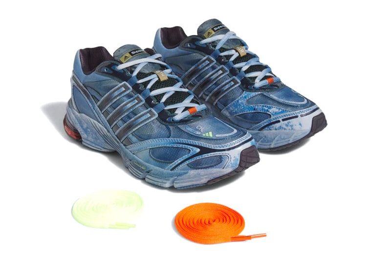 adidas COS Supernova Sneaker Footwear Trainers Shoes Blue Gold Fashion Three Stripe 