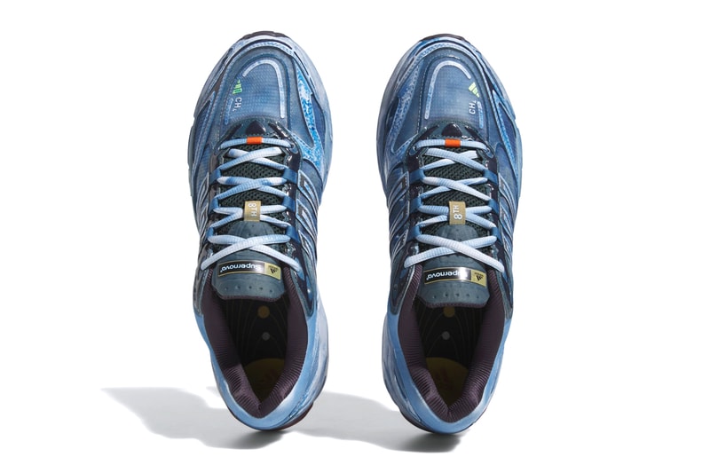 adidas COS Supernova Sneaker Footwear Trainers Shoes Blue Gold Fashion Three Stripe 