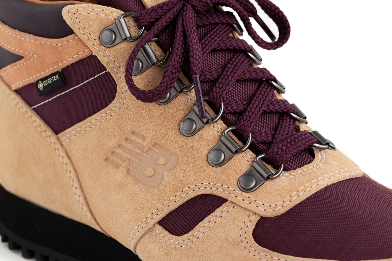 aime leon dore ald new balance rainier hiking boot gore tex vibram brown green navy blue grey tan burgundy black official release date info photos price store list buying guide