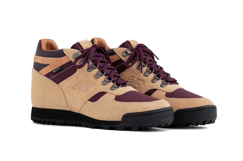 aime leon dore ald new balance rainier hiking boot gore tex vibram brown green navy blue grey tan burgundy black official release date info photos price store list buying guide