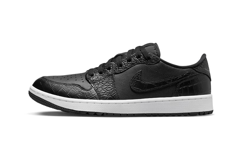 air jordan 1 low golf crocodile skin white black dd9315 110 dd9315 003 release date 